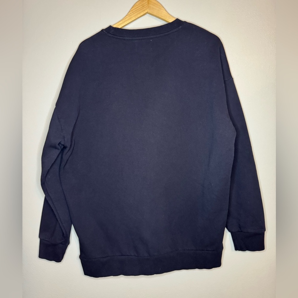 SSYS The Label Embroidered Logo Crewneck Sweatshirt Black Pullover Size M - Picture 4 of 4